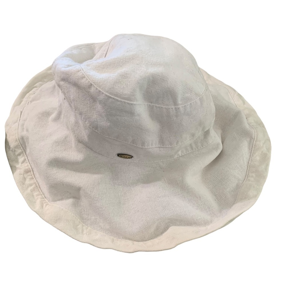 White Scala Shop Terrain Cotton Crusher Sun Hat Adjustable